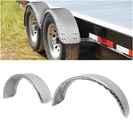 Pair Trailer Fenders Aluminum Diamond 13"-15" Round Plate Cargo 9''X31''X15''. Fixed Price $135.00.