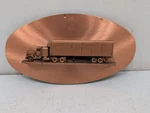 Vintage Copperama 3D Semi Truck Tractor Trailer Wall Art By Victor. Fixed Price $35.95.