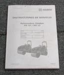 Hamm HD10 HD12 Tandem Roller Service Instructions Manual Spanish Print Only 2016. Fixed Price $99.99.