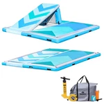 Solstice 10' X 8' Inflatable Convertible Floating Slide Dock With Pump And Bag. Fixed Price $759.99.