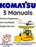 Komatsu D65WX-17 Bulldozer Owners Service Engine Repair Manual Pdf On Usb. Fixed Price $40.00.