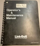 Link-belt HSP-18XL Crane Operator's & Maintenance Manual 45G8-1353 (C1). Fixed Price $40.00.