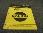 Galion 104-H Motor Grader Owner Operator Maintenance Manual User Guide Sn 06757-. Fixed Price $77.54.