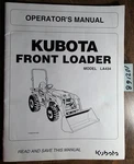 Kubota LA434 Front Loader For B2301 B2601 Tractor Owner's Operator's Manual 2014. Fixed Price $25.00.