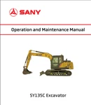 Sany SY135C Excavator Manual Operation And Maintenance Pdf. Fixed Price $25.00.