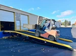 Free Shipping Yard Ramp, Trailer Loading Dock, 35 Ft Long 83"W 22000 Lbs Capcty. Fixed Price $10380.00.