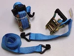 2X Ratchet Tie Down Straps Cargo Truck Dual J-hooks Heavy Duty 15' 1.5" Blue. Fixed Price $25.89.
