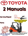 Toyota Forklift 7FBEU15 Service Parts Repair Shop Manual Pdf File On Usb. Fixed Price $50.00.