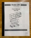 Service Parts Manual Fits Strato-lift KRX-20 Scissor PMV-0699. Fixed Price $25.97.