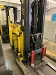 2004 Hyster N45XMR3 Electric Stand-up Docker Wheel Forklift 36V. Fixed Price $9500.00.