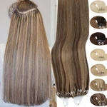 200S Thick 100% Remy Human Hair Extensions Micro Loop Ring Beads Tip Ombre. Fixed Price $107.96.