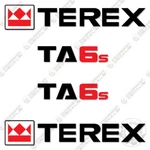 Fits Terex Kit Site Dumper Truck Decals (ta 6S) - 7 Year 3M Vinyl!. Fixed Price $79.95.