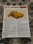 Blaw Knox PF-161 Paver Finisher Brochure FCCA25. Fixed Price $20.99.