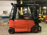 2018 Linde Solid Pneumatic Electric Forklift Outdoor Rated With Side Shift. Fixed Price $12999.00.