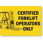 Forklift Operator Sign Aluminum Weatherproof Outdoor Safety Warning Plaque. Fixed Price $24.99.