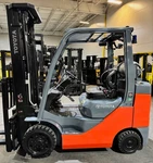 2022 Toyota 8FGCU30 6000 Lb Stage Mast Side Shifter Traction Tires 793 Hours. Fixed Price $21950.00.