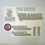 Brush Bandit Wood Chipper Model 254XP Decal Kit, Aftermarket Repro, Uv Laminated. Fixed Price $160.00.