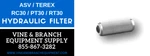 Asv / Terex Hydraulic Filter RT50 RT60. Fixed Price $101.00.