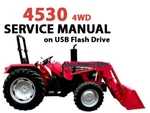 Mahindra 4530 4WD Tractor Service + Operator Loader Backhoe Manuals (usb). Fixed Price $67.50.