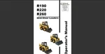 Gehl R190 R220 & R260 Skid-steer Loaders Maintenance Owner's Operator's Manual. Fixed Price $42.99.