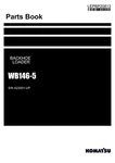 Komatsu WB146-5 Backhoe Loader Parts Catalog Manual Sn A23001-UP. Fixed Price $149.00.