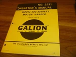 Galion 503 Motor Grader Owner Operator Maintenance Manual User Guide 6112 2211. Fixed Price $125.50.