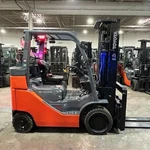 2020 Toyota 8FGC35U-BCS 8000LB Used Forklift Triple Mast Sideshift 2419 Hours. Fixed Price $23950.00.