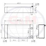 Radiator For Husqvarna Rotary Saw 12454. Fixed Price $1853.67.