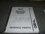 Gehl 883 Dynalift Telescopic Forklift Telehandler Parts Catalog Manual 907365 Xz. Fixed Price $197.19.