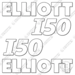 Fits Elliot I50 Decal Kit Crane Truck Boom - 7 Year Outdoor 3M Vinyl!. Fixed Price $149.95.