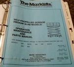 Industries 36G Marklift Scissor Parts Operator & Maintenance Manual. Fixed Price $132.16.