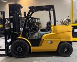 2019 Cat DP50N1 11000 Lb Stage Mast Diesel Forklift Enclosed Cab 1287 Hours. Fixed Price $49900.00.