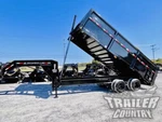 New 2026 102 X 8.5 Dual Tandem Telescopic Gooseneck Dump Trailer Hauler. Fixed Price $21895.00.
