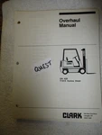 Original Clark C500 Y1015 Service Overhaul Manual OH429 Using Perkins Diesel. Fixed Price $44.99.