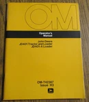 *john Deere JD401-A & Tractor Loader Operator Maintenance Manual OMT42367 H3. Fixed Price $28.49.