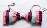 Tanya Taylor Women's Poppy Bikini Top CD4 Salmon Rose Multi Size Xl Nwt. Fixed Price $27.29.