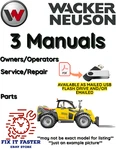 Wacker Neuson TH627 Telehandler Operators Service Parts Repair Manual Pdf Usb. Fixed Price $30.00.