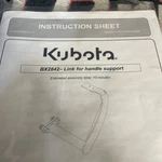 Kubota BX2842 Link For Handle Support BX2816 Snowblowers. Fixed Price $145.00.