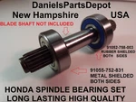 X2 Honda 4514 4518 Spindle Bearing 91052-758-003 /96150-62040-10 & 91055-752-831. Fixed Price $20.00.