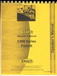 Clark C500 Series 20 25 30 60 70 80 Fs Fy Hs Forklift Owner Operators Manual. Fixed Price $32.99.