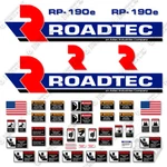 Fits Roadtec RP190E Kit Asphalt Paver Equipment Decals. Fixed Price $249.95.