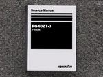 Komatsu Forklift FG40ZT-7 Repair Service Shop Manual. Fixed Price $125.90.