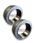 (2) Forklift Tires Smooth Cushion 21X8X15 Pair Puncture Proof Solid. Fixed Price $699.00.