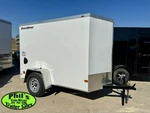 5X8 + V Nose Wells Cargo Fast Trac Delux / Enclosed Trailer 5'6'' Interior. Fixed Price $2999.00.