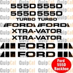 Ford 555D Backhoe Decal Set. Many Other New Holland Sets Available.. Fixed Price $95.00.