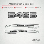Massey Ferguson 5465 Decal Kit Premium DYNA-4 Hood Graphics Restoration Set. Fixed Price $105.00.