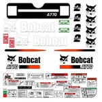 Decal Kit Fits Bobcat A770 Skid Steer M-1 + Safety Stickers Usa Free Shipping!. Fixed Price $144.95.