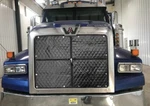 Western Star 4800/4900/SA/SB/FA/SF Slopped Hood Quilted Winterfront Lift The Dot. Fixed Price $175.00.