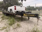 2022 Kaufman Deluxe Tandem Dual Axle Flatbed Trailer 30FT (25FT Deck + Ramp). Fixed Price $8000.00.
