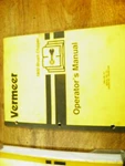 Vermeer 1800 Brush Chipper Operators Manual 101-UP OMJL98-1R1. Fixed Price $55.00.